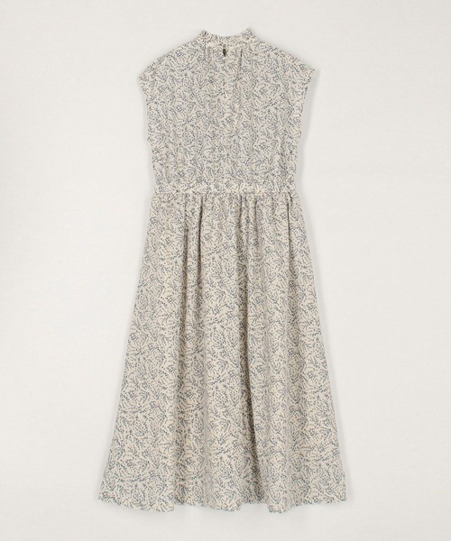 179/WG（イチナナキュウダブルジー）の「ポプリン花柄ワンピース（ワンピース・レディース・オフホワイト/グレー/ネイビー・MEDIUM）」の18枚目の写真