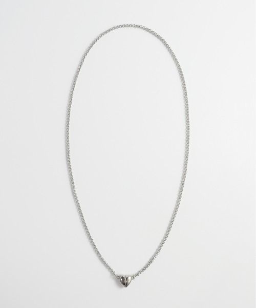 ieLS（イエルズ）の「金属アレルギー対応「ieLS」ステンレス　ミニハートマグネットネックレス　LSN231006（ネックレス・メンズ・シルバー/ゴールド/シルバー×ゴールド・40cm/50cm）」の14枚目の写真