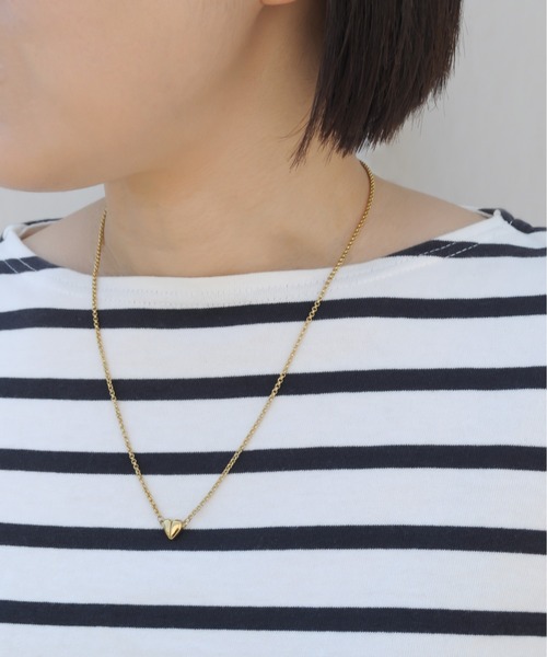 ieLS（イエルズ）の「金属アレルギー対応「ieLS」ステンレス　ミニハートマグネットネックレス　LSN231006（ネックレス・メンズ・シルバー/ゴールド/シルバー×ゴールド・40cm/50cm）」の12枚目の写真