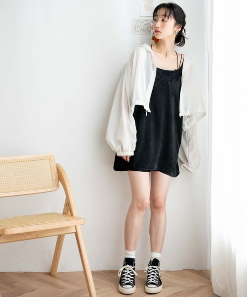 WEGO（ウィゴー）の「WEGO/ランジェリーキャミワンピ（ワンピース・レディース・ブラック/その他1・FREE）」の15枚目の写真