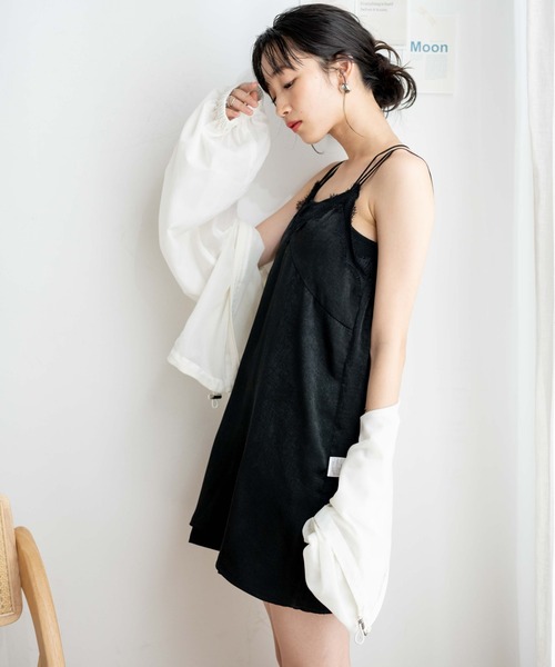 WEGO（ウィゴー）の「WEGO/ランジェリーキャミワンピ（ワンピース・レディース・ブラック/その他1・FREE）」の20枚目の写真