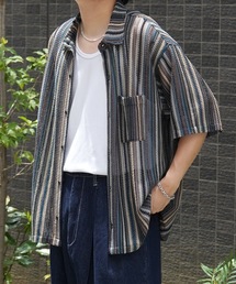 Confirm | レースシアー半袖ルーズシャツ【Confirm】(シャツ/ブラウス)