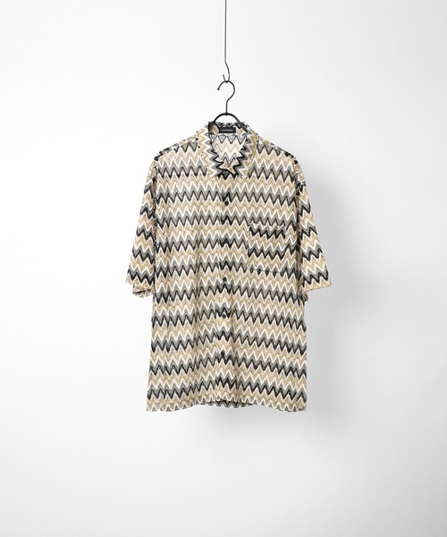 Confirm（コンファーム）の「レースシアー半袖ルーズシャツ【Confirm】（シャツ/ブラウス・メンズ・ベージュ/アイボリー/ブラック/ホワイト・M/L）」の13枚目の写真