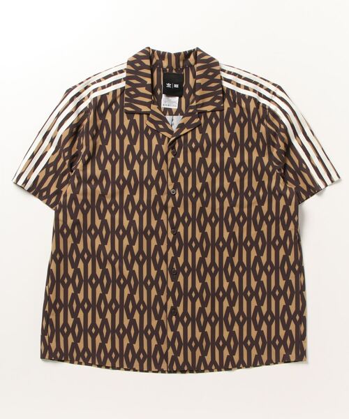 adidas（アディダス）の「半袖スイム カバーアップシャツ（オールジェンダー） / アディダスオリジナルス adidas Originals（チューブトップ・メンズ・ブラウン・XX-LARGE/X-SMALL/X-LARGE/MEDIUM）」の10枚目の写真