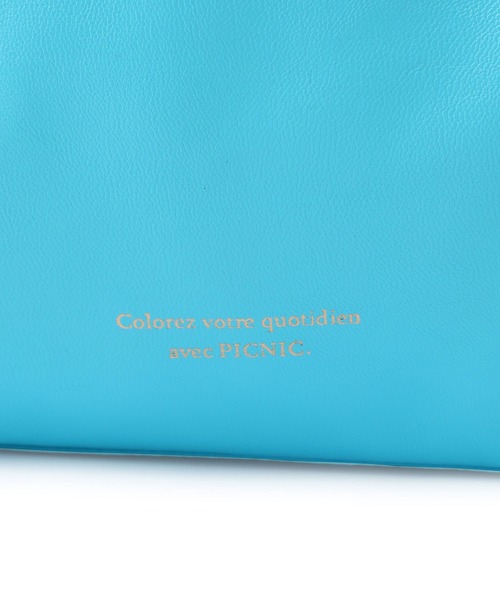 ROPE' PICNIC(ロペピクニック)の「A4対応/洗えるメッシュハンドルトートバッグ(トートバッグ・レディース・ブラック/ピンク/シルバー/ライトグリーン/ブルー/キナリ・FREE)」の7枚目の写真