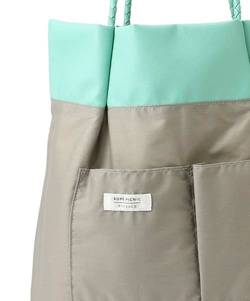 ROPE' PICNIC(ロペピクニック)の「A4対応/洗えるメッシュハンドルトートバッグ(トートバッグ・レディース・ブラック/ピンク/シルバー/ライトグリーン/ブルー/キナリ・FREE)」の21枚目の写真