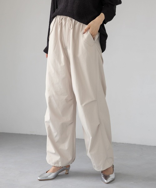 LEPSIM（レプシィム）の「ミリタリーパラシュートパンツ　909739（その他パンツ・レディース・チャコールグレー/カーキ/アイボリー/ブラウン/ライトブルー/ライトグレー・FREE）」の8枚目の写真