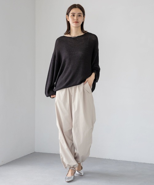 LEPSIM（レプシィム）の「ミリタリーパラシュートパンツ　909739（その他パンツ・レディース・チャコールグレー/カーキ/アイボリー/ブラウン/ライトブルー/ライトグレー・FREE）」の9枚目の写真