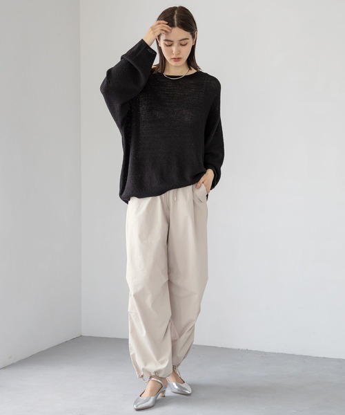 LEPSIM（レプシィム）の「ミリタリーパラシュートパンツ　909739（その他パンツ・レディース・チャコールグレー/カーキ/アイボリー/ブラウン/ライトブルー/ライトグレー・FREE）」の11枚目の写真