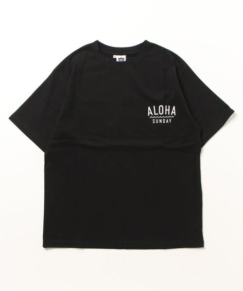 ALOHA SUNDAY（アロハサンデー）の「【ムラサキスポーツ別注】ALOHA SUNDAY/アロハサンデー デザインTシャツ AS-MS-003（Tシャツ/カットソー・レディース・ブラック/ホワイト・L/M）」の7枚目の写真