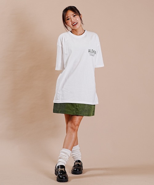 ALOHA SUNDAY（アロハサンデー）の「【ムラサキスポーツ別注】ALOHA SUNDAY/アロハサンデー デザインTシャツ AS-MS-003（Tシャツ/カットソー・レディース・ブラック/ホワイト・L/M）」の11枚目の写真