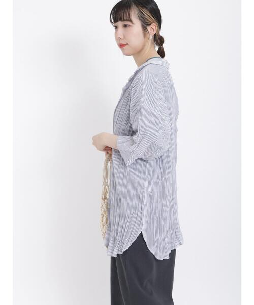 美品♦︎BEARDSLEY ドッキングチュニック リネン ストライプシャツ2way 7月のお買い物リスト】 - BEARDSLEY(ビアズリー)本部のBEARDSLEY