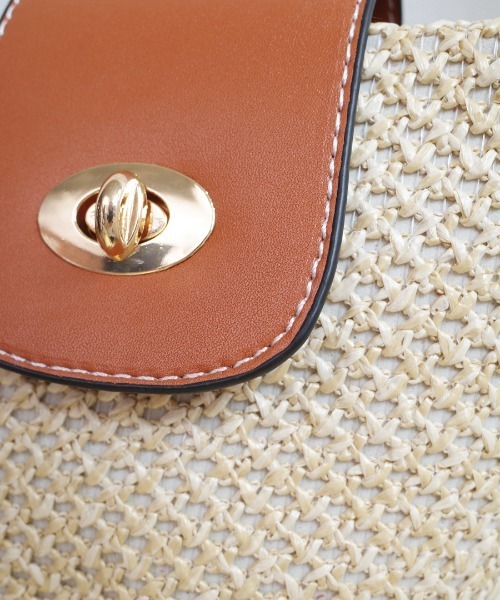 shopnikoniko（ショップニコニコ）の「かごバッグ ショルダーバッグ ミニ バケツ型（かごバッグ・レディース・ブラウン・フリー）」の12枚目の写真