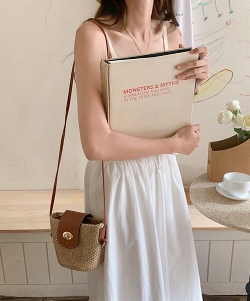 shopnikoniko（ショップニコニコ）の「かごバッグ ショルダーバッグ ミニ バケツ型（かごバッグ・レディース・ブラウン・フリー）」の17枚目の写真