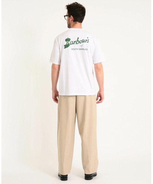 Barbour（バブアー）の「【Barbour】ブランドロゴTシャツ231MTSG001（Tシャツ/カットソー・メンズ・グリーン/ブラック/ホワイト・L/M/XL）」の7枚目の写真