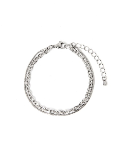 GLOBAL WORK（グローバルワーク）の「UNISEX/ステンレスブレスレット/964077（ブレスレット・レディース・シルバー系その他2/ゴールド系その他3/ゴールド系その他/シルバー系その他3/ゴールド系その他2/シルバー系その他/ゴールド系その他4/シルバー系その他4・FREE）」の2枚目の写真