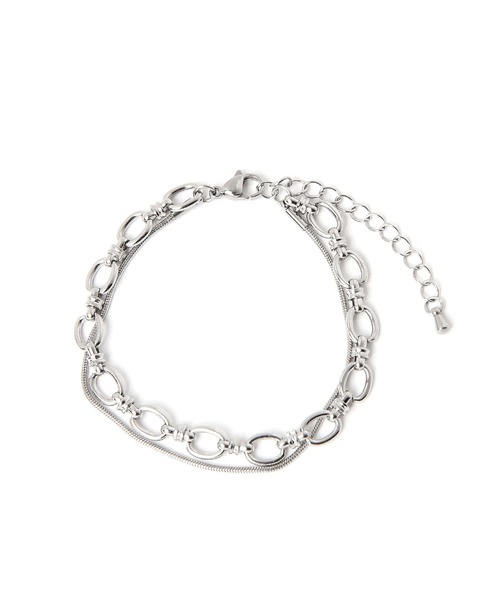 GLOBAL WORK（グローバルワーク）の「UNISEX/ステンレスブレスレット/964077（ブレスレット・レディース・シルバー系その他2/ゴールド系その他3/ゴールド系その他/シルバー系その他3/ゴールド系その他2/シルバー系その他/ゴールド系その他4/シルバー系その他4・FREE）」の4枚目の写真