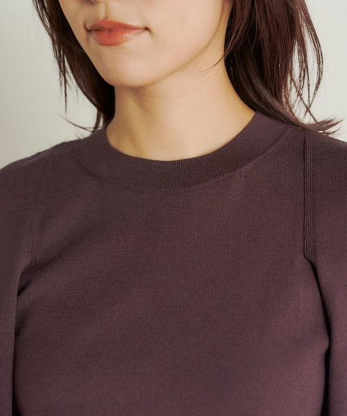 Droite lautreamont(ドロワットロートレアモン)の「【BIOGRACE】ケープフウニット≪手洗い可能≫(ニット/セーター・レディース・オフホワイト/ブラック/ブラウン/オレンジ・M)」の22枚目の写真