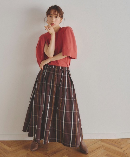 Droite lautreamont(ドロワットロートレアモン)の「【BIOGRACE】ケープフウニット≪手洗い可能≫(ニット/セーター・レディース・オフホワイト/ブラック/ブラウン/オレンジ・M)」の9枚目の写真