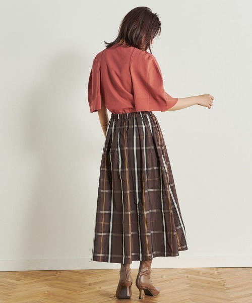 Droite lautreamont(ドロワットロートレアモン)の「【BIOGRACE】ケープフウニット≪手洗い可能≫(ニット/セーター・レディース・オフホワイト/ブラック/ブラウン/オレンジ・M)」の17枚目の写真