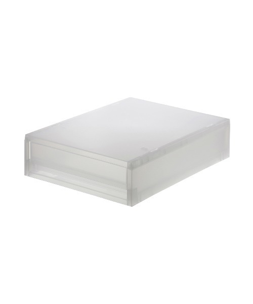 【無印良品】ポリプロピレン ケース 引出式 9点セット 無印良品／ポリプロピレンケース引出式・浅型・3段 すばやい