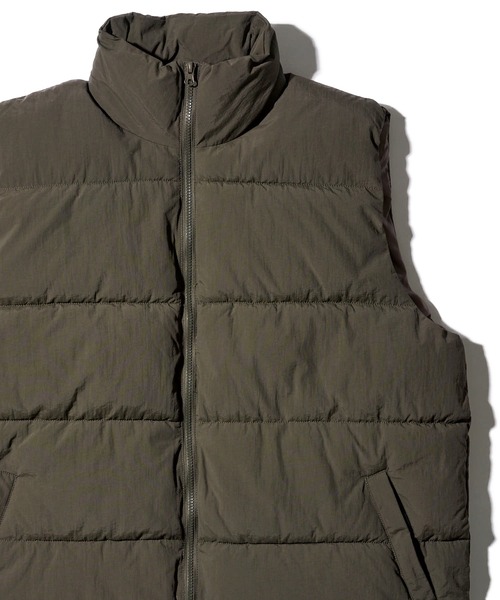 未使用品stand collar padded vest　暖かな中綿ベスト セール】stand collar padding vest / スタンドカラー中綿ダウン