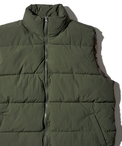 未使用品stand collar padded vest　暖かな中綿ベスト セール】stand collar padding vest / スタンドカラー中綿ダウン