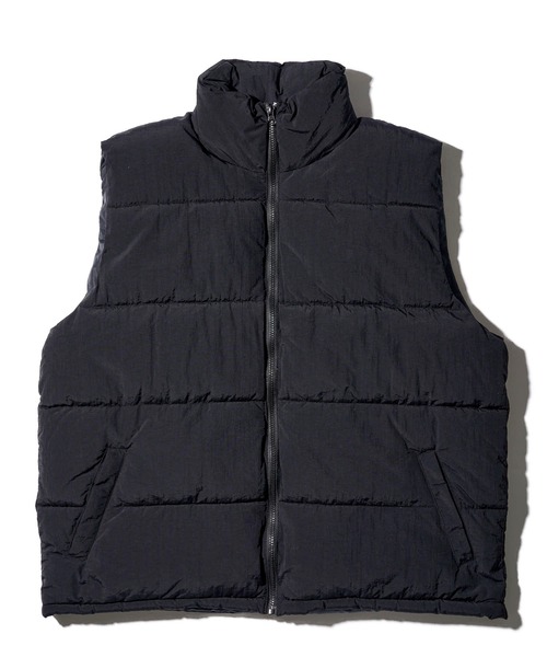 ADPOSION（アドポーション）の「stand collar padding vest / スタンドカラー中綿ダウンベスト（ベスト・メンズ・ブラック/カーキ/ブラウン・MEDIUM/LARGE/X-LARGE）」の4枚目の写真