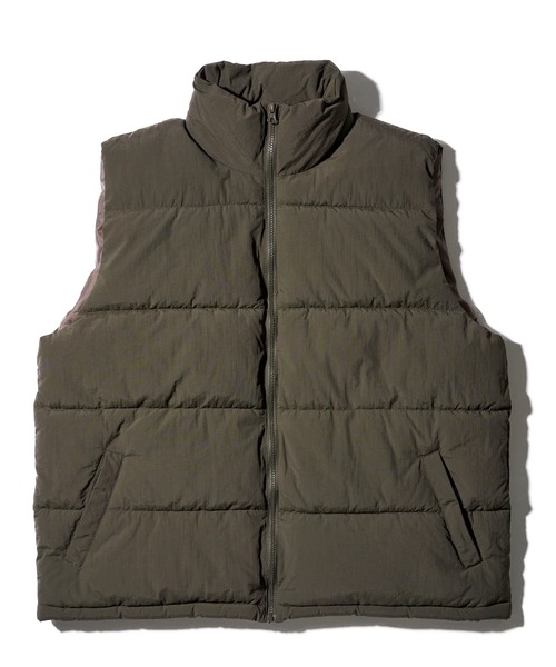 ADPOSION（アドポーション）の「stand collar padding vest / スタンドカラー中綿ダウンベスト（ベスト・メンズ・ブラック/カーキ/ブラウン・MEDIUM/LARGE/X-LARGE）」の7枚目の写真