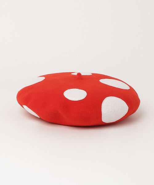 STELLA McCARTNEY(ステラマッカートニー)の「STELLA McCARTNEY (ステラマッカートニー) Kids & Junior ウールニットベレー帽(ハンチング/ベレー帽・キッズ・レッド・Ⅱ)」の2枚目の写真