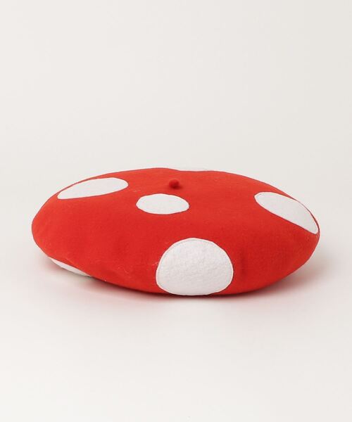 STELLA McCARTNEY(ステラマッカートニー)の「STELLA McCARTNEY (ステラマッカートニー) Kids & Junior ウールニットベレー帽(ハンチング/ベレー帽・キッズ・レッド・Ⅱ)」の5枚目の写真