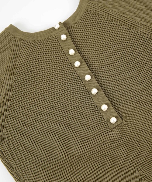 titivate（ティティベイト）の「フレアスリーブニットワンピース（ワンピース・レディース・オリーブ/ブラック/ライトベージュ・L/M/PS(XS－S)）」の9枚目の写真