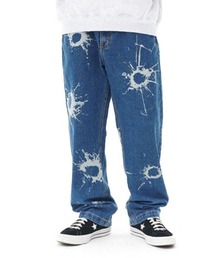 MAHAGRID（マハグリッド）の「『mahagrid/マハグリッド』BULLET MARK DENIM PANT/バレットマークデザイン デニムパンツ（デニムパンツ）」
