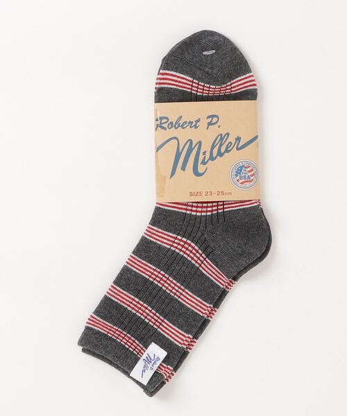 MILLER（ミラー）の「【Robert P. Miller】ロバート・ピー・ミラー 1P Crew Socks ボーダー クルーソックス 靴下 326C（ソックス/靴下・レディース・その他4/その他5/その他3/その他1/その他7/その他6/その他2/その他8/その他10/その他13/その他11/その他14/その他9/その他12・FREE）」の4枚目の写真