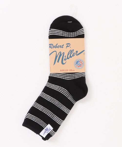 MILLER（ミラー）の「【Robert P. Miller】ロバート・ピー・ミラー 1P Crew Socks ボーダー クルーソックス 靴下 326C（ソックス/靴下・レディース・その他4/その他5/その他3/その他1/その他7/その他6/その他2/その他8/その他10/その他13/その他11/その他14/その他9/その他12・FREE）」の2枚目の写真