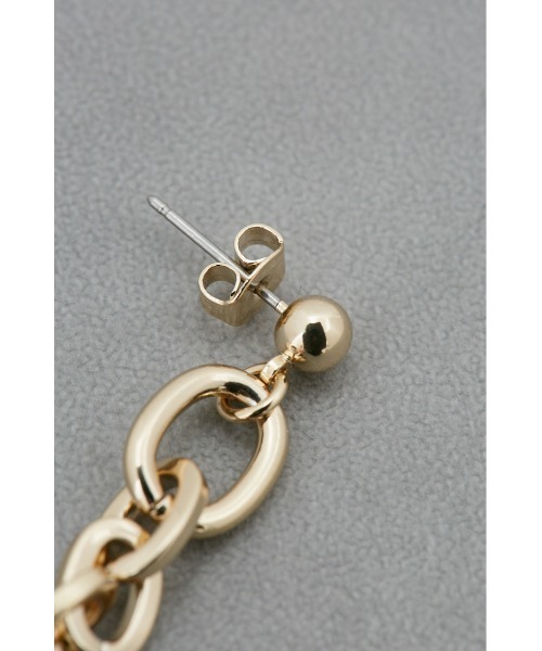 AZUL by moussy（アズールバイマウジー）の「アシンメトリーチェーンピアス（ピアス（両耳用）・レディース・シルバー/ゴールド系その他・FREE）」の10枚目の写真