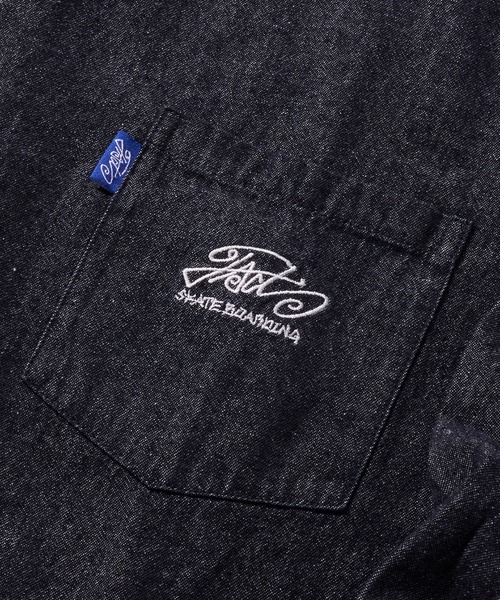 WHO'S WHO gallery（フーズフーギャラリー）の「《ZOZO限定》COOPER FACTレギュラー刺繍ビッグシャツ（シャツ/ブラウス・レディース・ブラック/サックスブルー/ネイビー/ベージュ/ブルー系その他/チャコールグレー・FREE）」の12枚目の写真