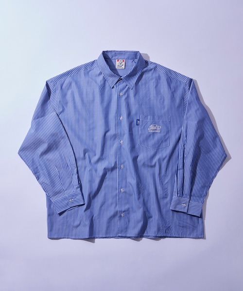 WHO'S WHO gallery（フーズフーギャラリー）の「《ZOZO限定》COOPER FACTレギュラー刺繍ビッグシャツ（シャツ/ブラウス・レディース・ブラック/サックスブルー/ネイビー/ベージュ/ブルー系その他/チャコールグレー・FREE）」の17枚目の写真