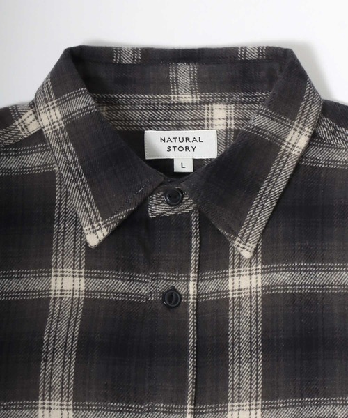 MARUKAWA（マルカワ）の「ネル オンブレチェック レギュラーワークシャツ（シャツ/ブラウス・メンズ・イエロー/ブラック/レッド/グリーン/カーキ/チャコール/ネイビー/ベージュ・M/L/LL）」の18枚目の写真
