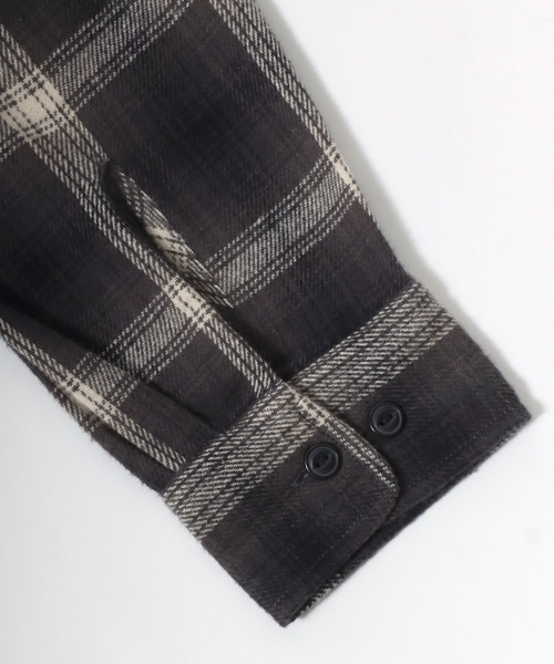 MARUKAWA（マルカワ）の「ネル オンブレチェック レギュラーワークシャツ（シャツ/ブラウス・メンズ・イエロー/ブラック/レッド/グリーン/カーキ/チャコール/ネイビー/ベージュ・M/L/LL）」の21枚目の写真