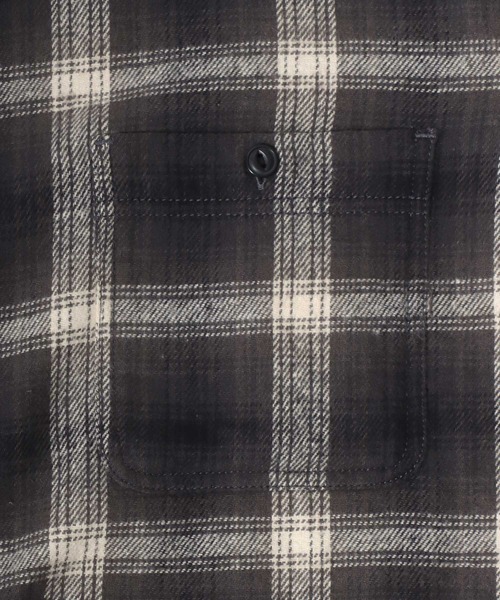 MARUKAWA（マルカワ）の「ネル オンブレチェック レギュラーワークシャツ（シャツ/ブラウス・メンズ・イエロー/ブラック/レッド/グリーン/カーキ/チャコール/ネイビー/ベージュ・M/L/LL）」の22枚目の写真