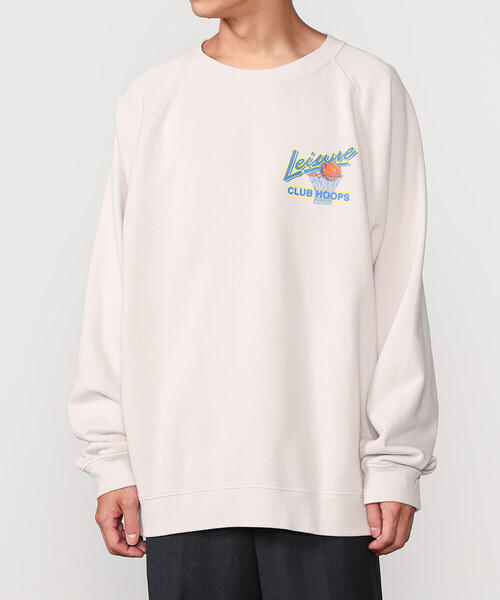 PASADENA LEISURE CLUB(パサデナレジャークラブ)の「PASADENA LEISURE CLUB | クルーネック スウェットプルオーバー MEN(スウェット・メンズ・ブラック/ホワイト系その他・L/M)」の4枚目の写真