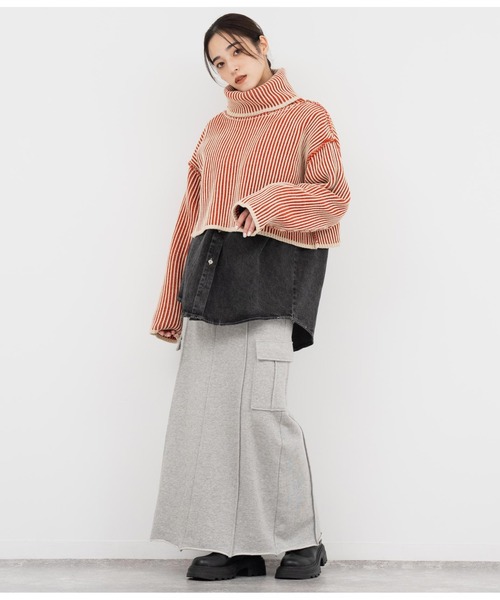 ANAP（アナップ）の「裏毛スウェットカーゴスカート（スカート）」 - WEAR