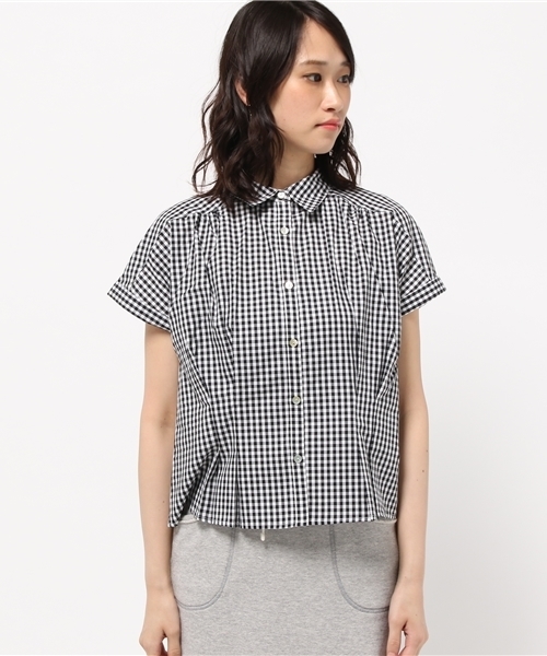 DISCOAT(ディスコート)の「【Discoat】ブロードレギュラー半袖シャツ(シャツ/ブラウス・レディース・その他20/コバルトブルー/その他18/ホワイト・MEDIUM/LARGE)」の5枚目の写真