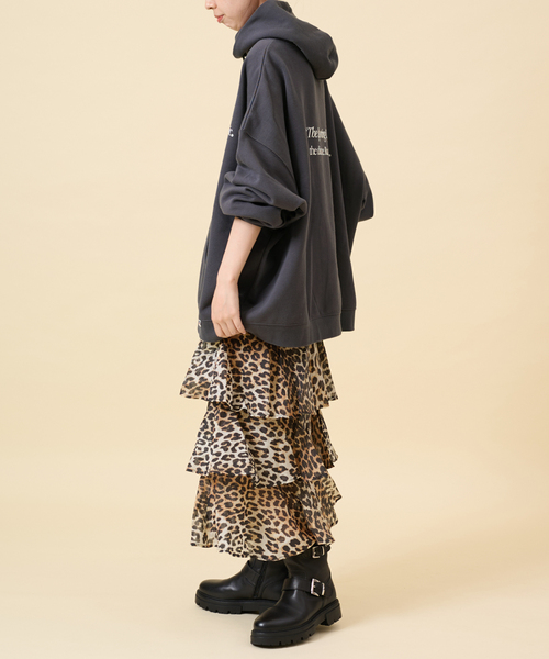 U by SPICK&SPAN（ユーバイスピックアンドスパン）の「【RUSSELL ATHLETIC/ラッセル・アスレティック】 ECO-Blend Sweat Hoodie（パーカー・レディース・チャコールグレー/ブラウン・FREE）」の12枚目の写真