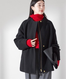 journal standard L'essage | 《追加2》SUPER 140S /MARINI クルーネックショートコート(ノーカラーコート)