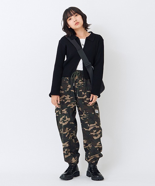 LOVETOXIC（ラブトキシック）の「【LTXC】デニム・迷彩カーゴパンツ（その他パンツ・キッズ・ブルー/カーキ・M/L/S/LL）」の3枚目の写真