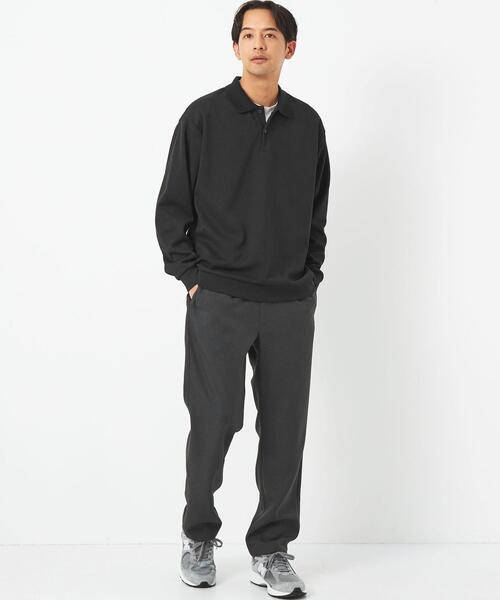 green label relaxing（グリーンレーベルリラクシング）の「ブークレダンボール ポロシャツ（ポロシャツ・メンズ・ダークグリーン/ブラック/ライトグレー・M/XL/L/S）」の9枚目の写真