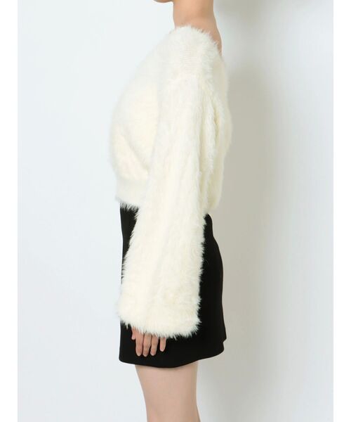 EMODA（エモダ）の「2WAYシャギーニット（ニット/セーター・レディース・ブラック/グレー/ベージュ/ホワイト・FREE）」の22枚目の写真