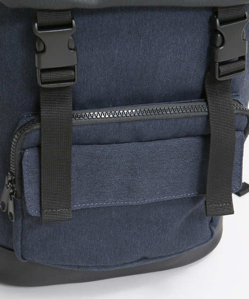 WEGO(ウィゴー)の「WEGO/フェイクレザーコンビバックパック(バックパック/リュック・メンズ・ダークグリーン/ネイビー/ブラック/グレー・FREE)」の13枚目の写真